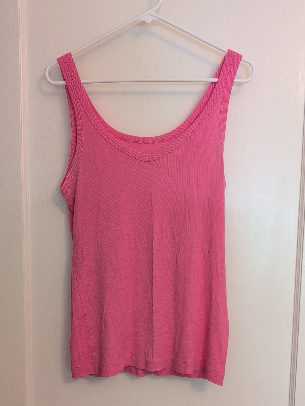 Women's Pink Tank Top - Classic Scoop Neck